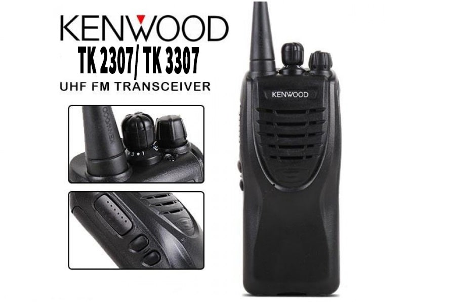 Bộ đàm kenwood tk 2307/ tk 3307 công suất phát lớn, âm thanh to rõ, tiện dụng
