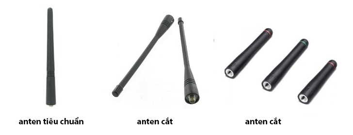 Mỗi anten bộ đàm sẽ phù hợp cho máy bộ đàm nhất định