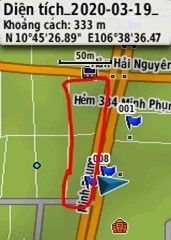 Các bước đo điện tích đất trên máy gps cầm tay 64X