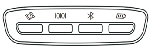 Các Icon hiển thị trên thân máy E-Survey E100