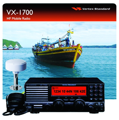 Các máy bộ đàm liên lạc tầm xa như VX 1700 phục vụ nhu cầu liên lạc tầm xa khi hoạt động trên biển.