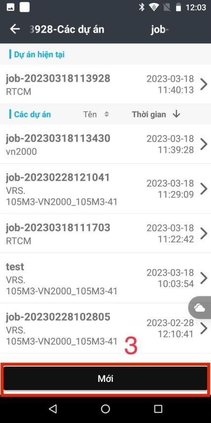 tạo job mới