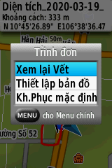 Các bước đo điện tích đất trên máy gps cầm tay 64X