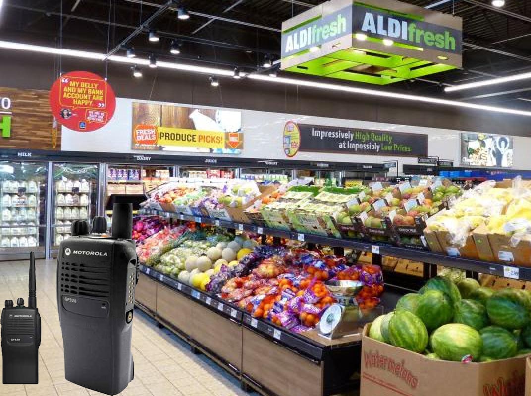 Máy bộ đàm cho các siêu thị, trung tâm mua sắm