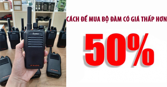 Sở hữu máy bộ đàm cầm tay với giá siêu sốc thấp hơn 50%