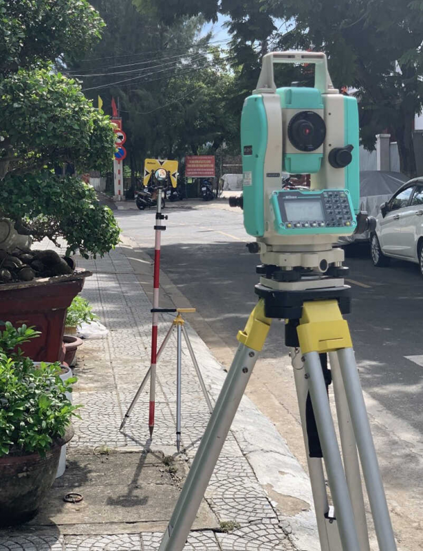 Sào gương máy toàn đạc